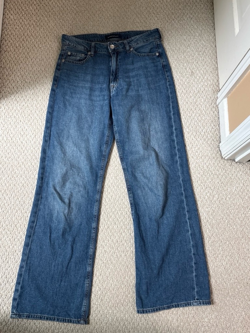 Aeropostale Medium Blue Wide-Leg Jeans